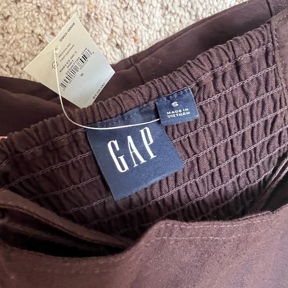 New GAP Linen-Blend Seamed Corset Midi Dress - Picture 7 of 8